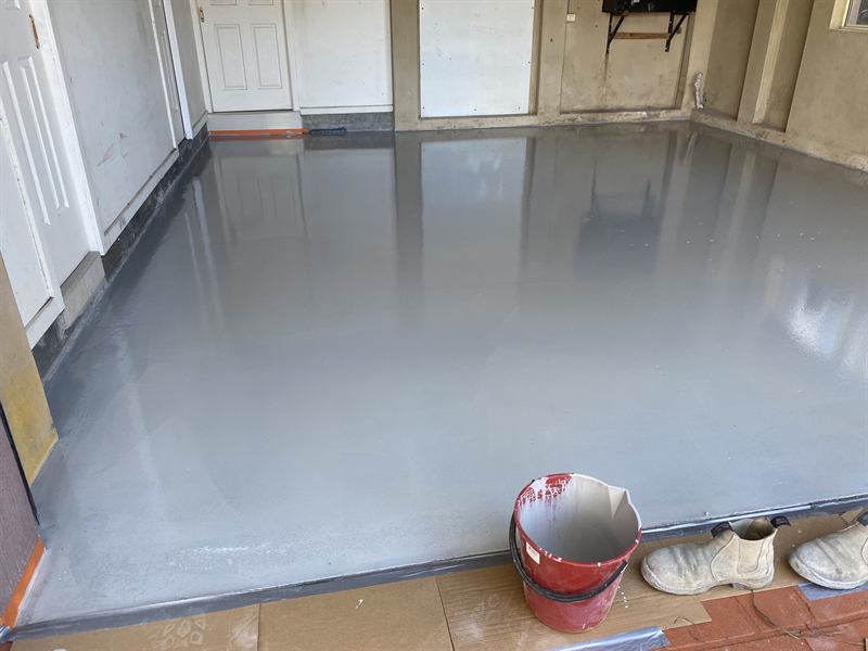 3. Grey epoxy base coat