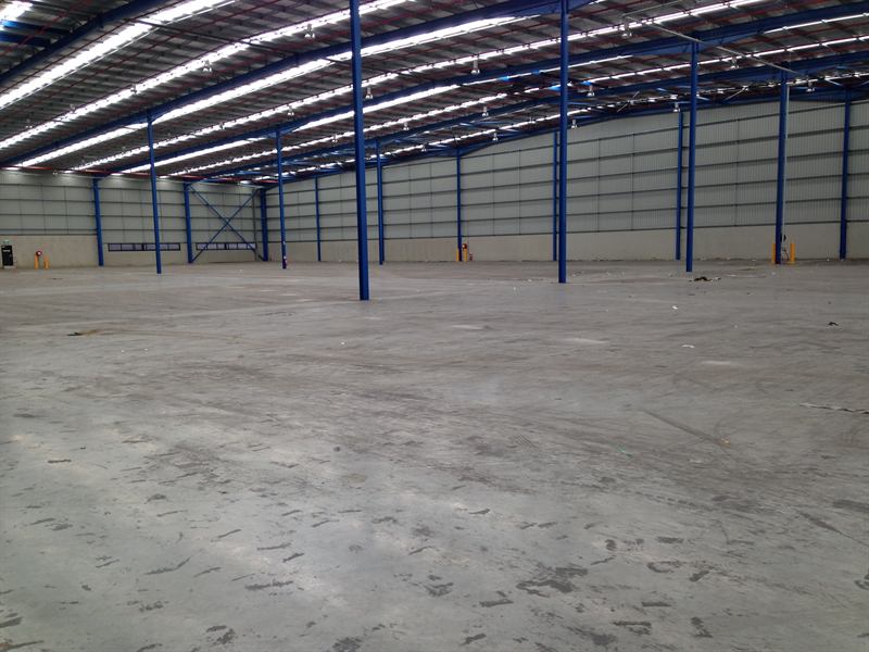 Warehouse floor ready for linemarking